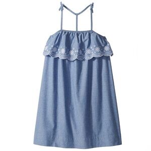 3/$10 🛒🛍️ Tommy Hilfiger Girls’ Sleeveless Dress - Kids Blue Chambray - Size 7